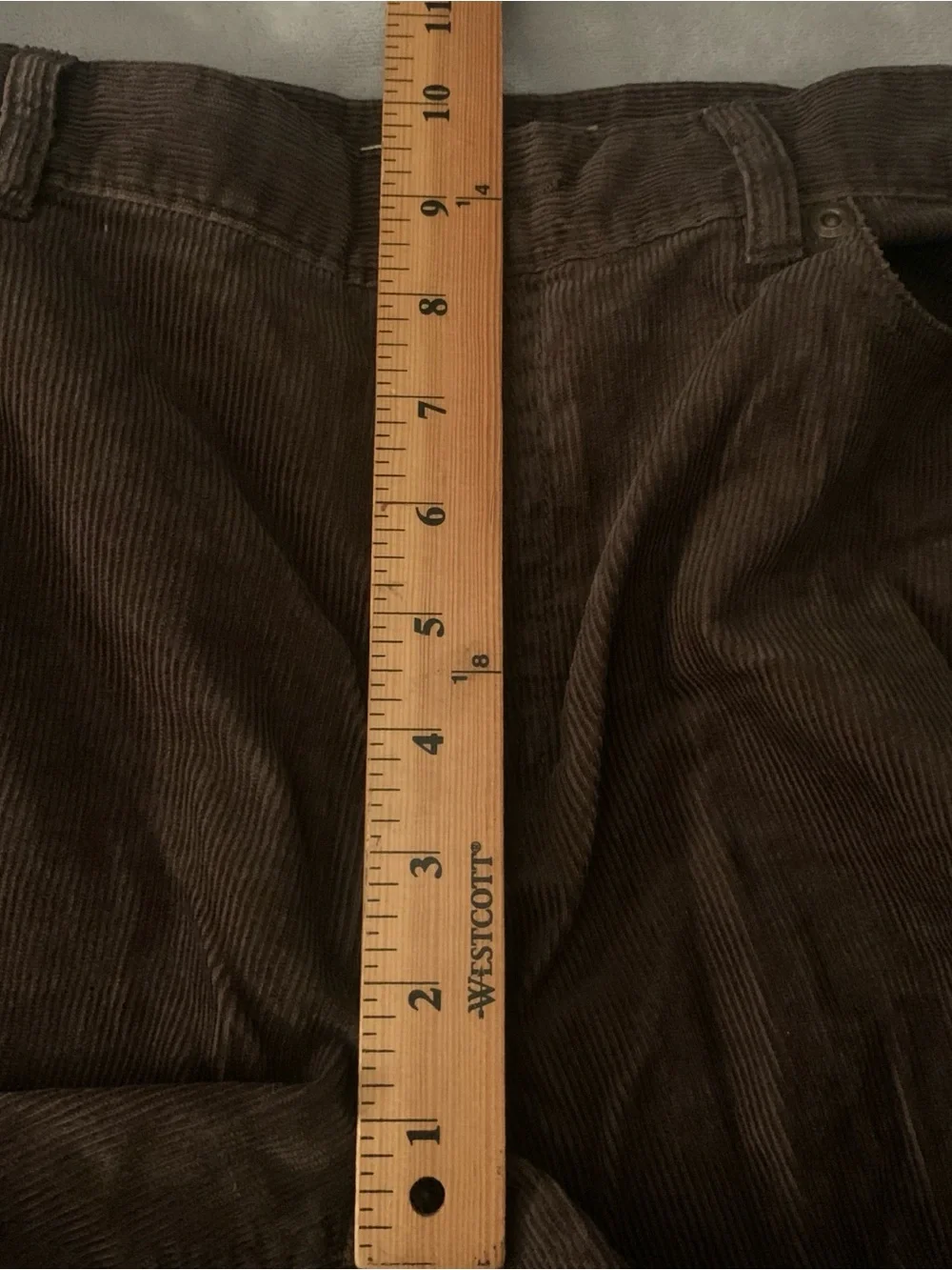 JCrew  women’s size TALL 10 Brown Corduroy Pants - Classic Straight Fit 34 insea
